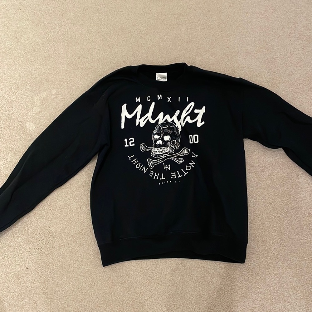 Aritzia La Notte Graphic Sweatshirt Black